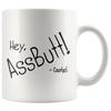 Image of [TL] Supernatural Hey, Assbutt Castiel Coffee Mug (Old Edition)