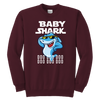 Image of Official VnSupertramp Baby Shark Youth Crewneck Sweatshirt Doo Doo Doo Apparel