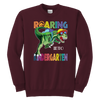 Image of VnSupertramp Roaring Kindergarten Dinosaur Youth Sweatshirt Back to School Gift