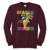 Image of VnSupertramp Roaring Kindergarten Dinosaur Youth Sweatshirt Back to School Gift