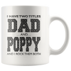 Image of [TL] Personalized Coffee Mug, Father's Day Gift, Dad Gift, Father's Day Mug, Grandpa Mug, Poppy Mug, 11oz White Gift Idea for Father's Day