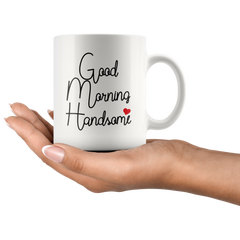 [TL] Retreez Funny Mug - Good Morning Handsome 11 Oz Ceramic Coffee Mugs - Funny, Sarcasm, Sarcastic, Motivational, Inspirational birthday gifts for husband, boyfriend, friends, coworkers, father, brother