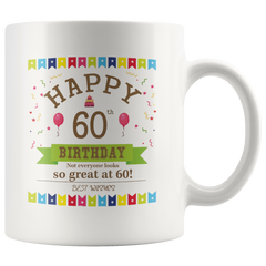 [TL] 60th Birthday Gifts for Women - 1961 Birthday Gifts for Women, 60 Years Old Birthday Gifts Coffee Mug for Mom, Wife, Friend, Sister, Her, Colleague, Coworker - 11oz