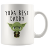 Image of [TL] Funny Coffee Mug, Yoda Best Daddy Mug, Starwars Fathers Day Gift Cup, High Gloss Coffee Mug 11oz