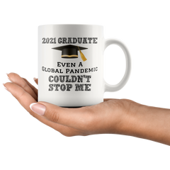 [TL] Novelty Graduation 2021 Coffee Mug For Him Graduation Gift For Her High School Graduation Gift College Graduation Gift Graduate Pandemic Funny Coffee Mug Cool Dad Gifts from Daughter Son Wife 11oz