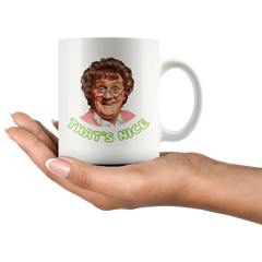 [TL] Catchphrase Brown Mrs Nice Thats Browns Funny Boy Best Mug holds hand 11oz made from marble ceramic