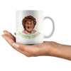 Image of [TL] Catchphrase Brown Mrs Nice Thats Browns Funny Boy Best Mug holds hand 11oz made from marble ceramic