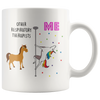 Image of [TL] YouNique Designs Respiratory Therapist Mug, 11 Ounces, Unicorn Mug for Respiratory Therapist Graduation Gifts (White)