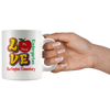 Image of VnSupertramp Personalized Love Apple Teacher White Mug 10z - Custom Name, School, Grade on Mug Gift Back To School First Day Of School