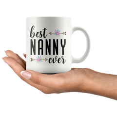 [TL] Coffee Mug Best Nanny Ever Gift For Nanny Cute Nanny Mug Nanny Mug