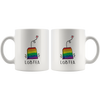 Image of [TL] LGBT Tea Mug, Tea Lover Gift, Rainbow Pride Mug, L*sbian Mug, LGBT Pride Gifts, Birthday Gift for LGBT, Mug for Partner, Cute Tea Bag Gift