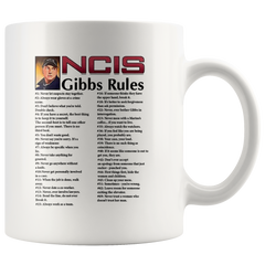 [TL] NCIS Gibbs Rules 69 Rules Coffee Ceramic Mug Travel Cup