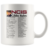 Image of [TL] NCIS Gibbs Rules 69 Rules Coffee Ceramic Mug Travel Cup