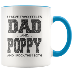 [TL] Personalized Coffee Mug, Father's Day Gift, Dad Gift, Father's Day Mug, Grandpa Mug, Poppy Mug, 11oz White Gift Idea for Father's Day