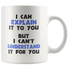 Image of [TL] BeauMUG Funny Engineer Coffee Mug Christmas Gifts - I Can Explain It to You But I Cant Understand It for You - Best Gifts for Engineer Porcelain Cup White, 14 Oz no.594836