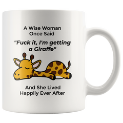 [TL] Giraffe Gifts For Women Giraffe Mom Birthday Gifts For A Wise Woman Pet Lovers Who Loves Animal Sarcasm Coffee Mugs Funny 2021 Christmas Mug 11 Oz