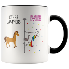 [TL] Younique Designs Lawyer Mug, 11 Ounces, White, Unicorn Mug, Lawyer Gifts for Women