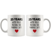 Image of [Teelaunch] 11 Oz Coffee Mug- 25Th Anniversary, 25Th Anniversary Gift, 25 Anniversary, 25Th Wedding Anniversary, 25 Year Anniversary, Funny Gift, Novelty Mug Gift With Box