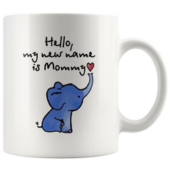 [TL] Funny Elephant Mugs, Gift for New Mom and Dad Mug Set, Set of 2 Mugs with Elephant, Funny Ceramic Coffee Mug 11oz (2)