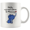 Image of [TL] Funny Elephant Mugs, Gift for New Mom and Dad Mug Set, Set of 2 Mugs with Elephant, Funny Ceramic Coffee Mug 11oz (2)