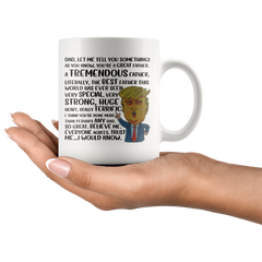 [Teelaunch] Fathers Day Donald Trump Mug by Find Funny Gift Ideas Under 20 Dollars | Funny Fathers Day Mugs for Men President Trump Coffee Mugs | Gag Gifts for Dad - Fun Cups for Dads (Trump Fathers Day Mug)