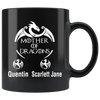 Image of VnSupertramp Mother of Dragons Black Coffee Mug 11oz - Receipt #1471233514