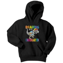 VnSupertramp Roaring Kindergarten Dinosaur T-Rex Youth Hoodie Back to School