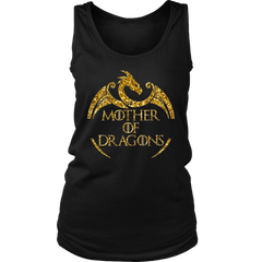 VnSupertramp Mother of Dragons Women Tank Top Shirt Plus Size XL-4XL For Mother's Day Gift Dragon Fans Mom - D2