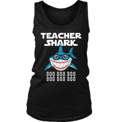 Teacher Shark Women Tank Top Shirt Doo Doo Doo Plus Size XL-4XL Official VnSupertramp Apparel