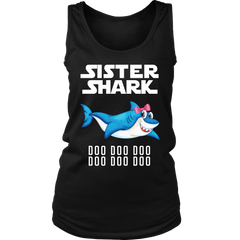 Sister Shark Women Tank Top Shirt Doo Doo Doo Official VnSupertramp Apparel