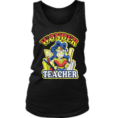 Wonder Teacher Women Tank Top Shirt Teacher Life Back To School Tee Official VnSupertramp Apparel