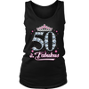 Image of VnSupertramp Fifty And Fabulous Tank Top Shirt Plus Size 50th Birthday Gift