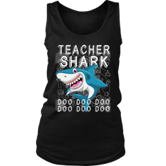 Teacher Shark Women Tank Top Shirt Doo Doo Doo Plus Size Official VnSupertramp Apparel