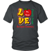 Image of VnSupertramp Personalized Love Apple Women Men Fourth Grade Teacher T-Shirt - Custom Name, School, Grade - Back To School 1st Day of School