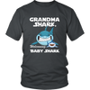 Image of VnSupertramp Grandma Shark and Baby Shark Personalized Name Birthday Shirt Women - D3