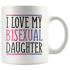 [Teelaunch] Bisexual I Love My Daughter/Mug/Gift for Bisexual Daughter/Bisexual Mom Gift/Bisexual Mom Coffee Mug/Bisexual Pride Mug /