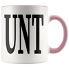 Image of [Teelaunch] Adult Humour Rude Gift Cup Ceramic UNT CUNT With Black Handle Ceramic Coffee Tea Mug Cup