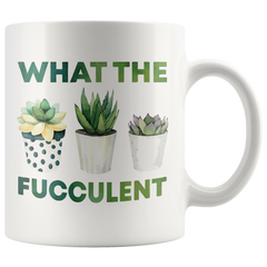 [TL] DKISEE Succulent Mug What The Fucculent Mug Gardener Mug Plant Lover Mug Plant Gift Fucculent Gift Birthday Gift 11oz Mug Mug