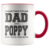 Image of [TL] Personalized Coffee Mug, Father's Day Gift, Dad Gift, Father's Day Mug, Grandpa Mug, Poppy Mug, 11oz White Gift Idea for Father's Day