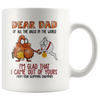 Image of [TL] Best Gift Mug for Father Dear Dad All of The Balls in The World, Father's Day Gift Mug, Birthday Dad Mug, Funny Dad Gift Ceramic Mug 11Oz