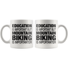 Image of [TL] Mountain Biking Mug - Funny Mountain Bike Gift for Men and Women - Gag Coffee Cup for Downhill Cycling Enthusiast - Best Bicycle Themed Gift Idea