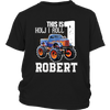 Image of VnSupertramp Personalized Monster Truck Car Birthday Youth T-Shirt Kids Boy Son - D2