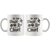 Image of [TL] No One Should Live in a Closet Potter Gift, Scar and Rainbow Glasses | Gay Pride LGBTQ Community Flag Mug - Support & Awareness