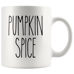 [TL] Andaz Press Simple Farmhouse Rustic Fall Autumn Kitchen Decor 11oz. Ceramic Coffee Tea Mug Gift, Pumpkin Spice, 1-Pack, Includes Gift Box, Minimalist Birthday Christmas Gift Ideas