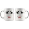 Image of [TL] Roblox Woman FACE Mug Funny Girl Cute Gamer Birthday Gift Hot Chocolate Cup Back to School Mug