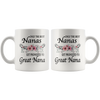 Image of [TL] Only The Best Nanas Get Promoted To Great Nana Flowers Coffee Mug Great Nana To Be Gift Great Nana To Be Mug