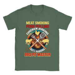 [GLT] Meat Smoking Pork Pulling Chicken Jerking Butt Rubbing BBQ Pit Master T-Shirt