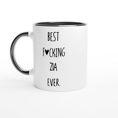 [GLT] Promini Novelty Ceramic Cup Best Fcking Zia Ever Coffee Mug 11 oz White Mug Birthday Festival Gift ACCENT MUG