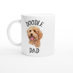 [GLT] Doodle Dad Mug, Doodle Mug, Golden Doodle Dad Mug, Goldendoodle, Labradoodle, New Dog, Puppy, Dog Dad, from Dog, Birthday, Doodle,Coffee Mug ，Christmas Birthday Gift