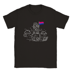 [GLT] BestTeesEver Astronaut Moon Bisexual Flag Space LGBTQ Gay Pride Ally Bi T-Shirt